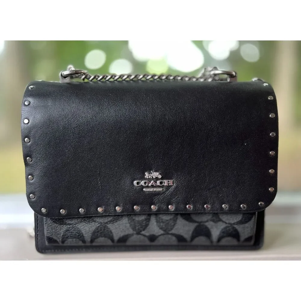 Coach Klare crossbody bag with rivets and chain strap
